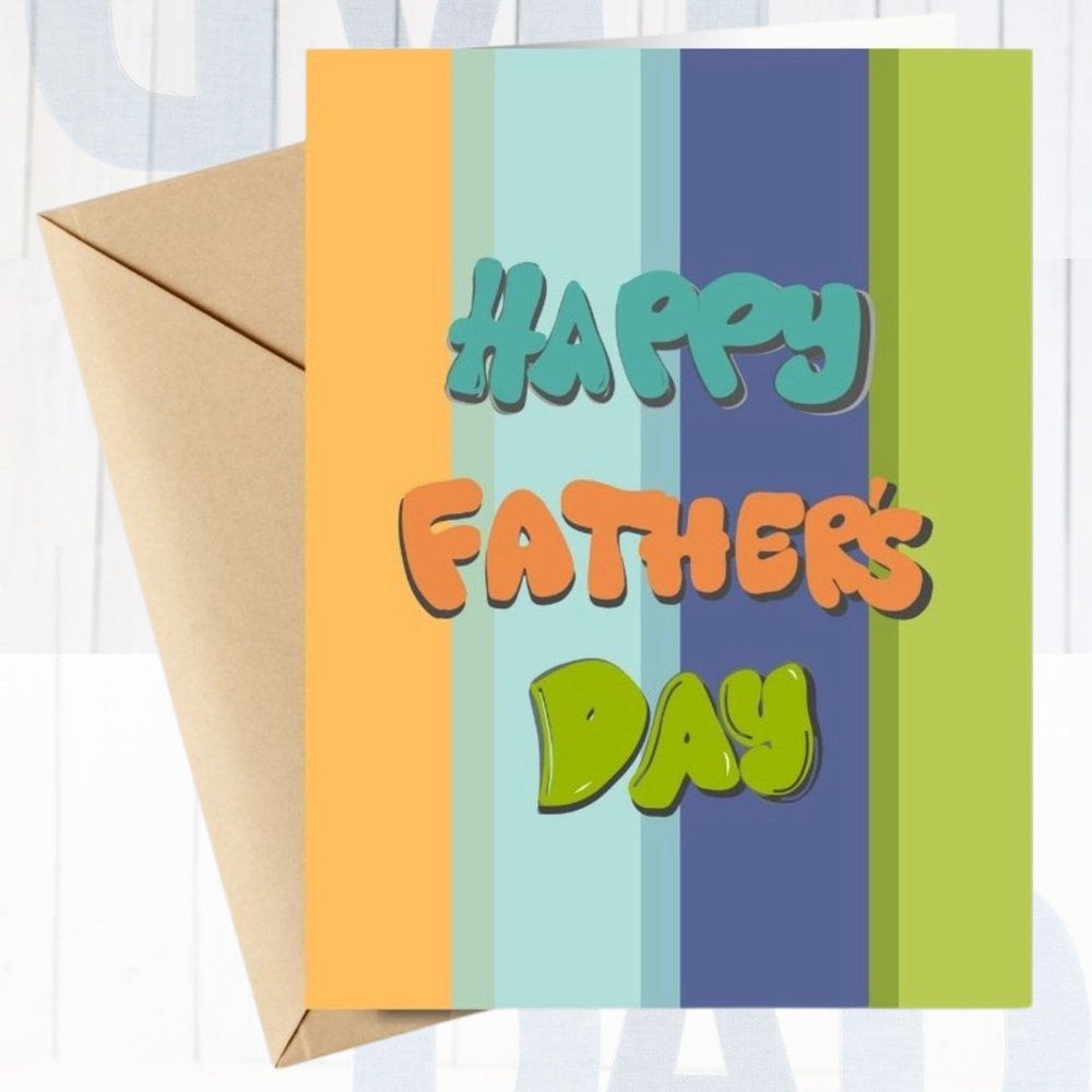 Colorful Father's Day Card